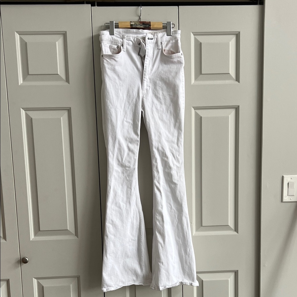 rag & bone White Flare Jeans